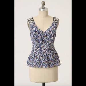 NWOT Anthro | Edme & Esyllte Beaded “Vittorio Epaulette” Top Size 10